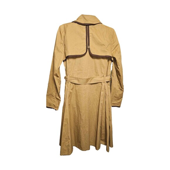 Anthropologie Ett Twa Marley Trench Tan Brown Belted Jacket Coat Size 8 - Picture 6 of 8